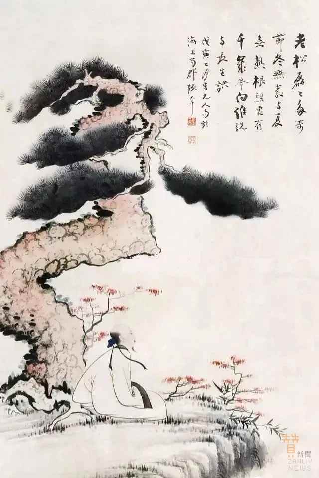 張大千畫作 圖翻拍網路 2