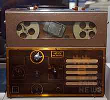 1940年代的鋼絲錄音機 圖翻拍自網路