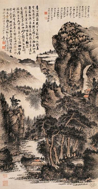 石濤 畫作 翻拍自網路