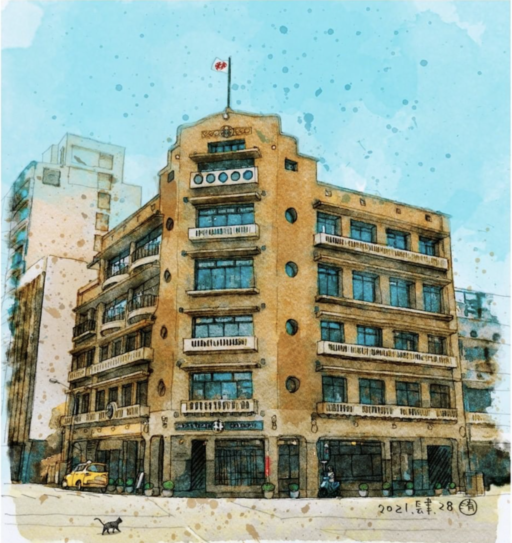 『寶島漫步』專欄用畫紀錄臺南-林百貨