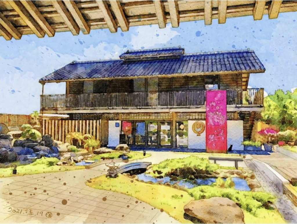 『寶島漫步』專欄用畫紀錄臺南-鷲嶺食肆(原鶯料理)