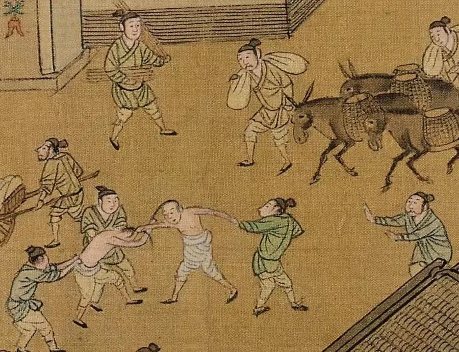 打架——扯頭髮,是一種古老的搏鬥方式