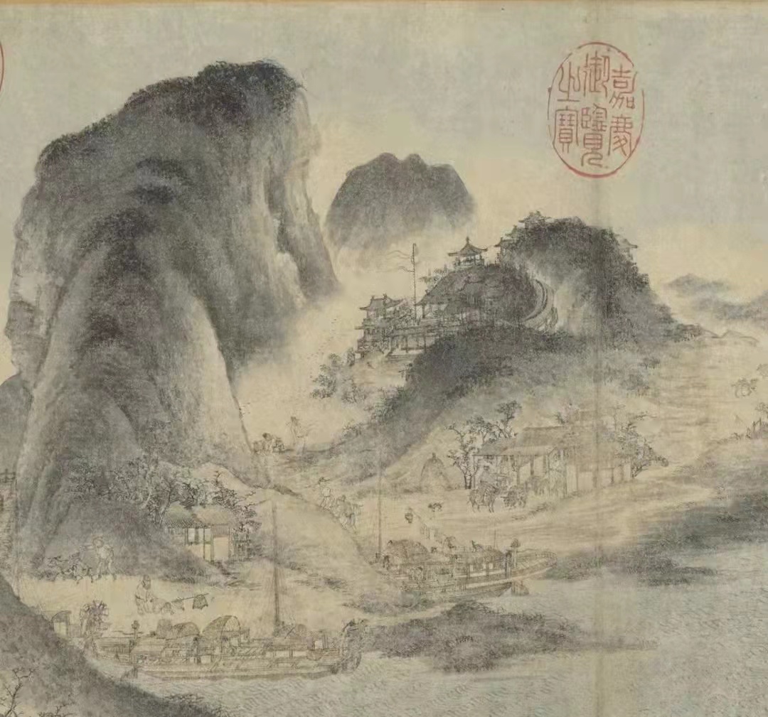《江帆山市圖》局部