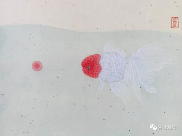 昌從蘭作品《在水一方》系列二 國畫(工筆) 27×24cm RMB 5,000