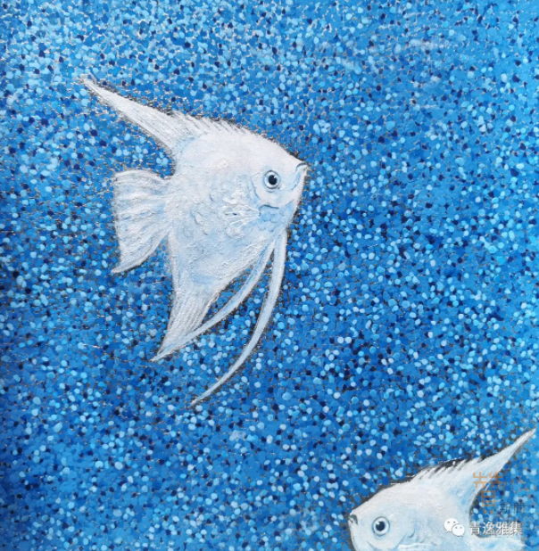 畢晨作品 遊 岩彩 30×30cm RMB 1,000