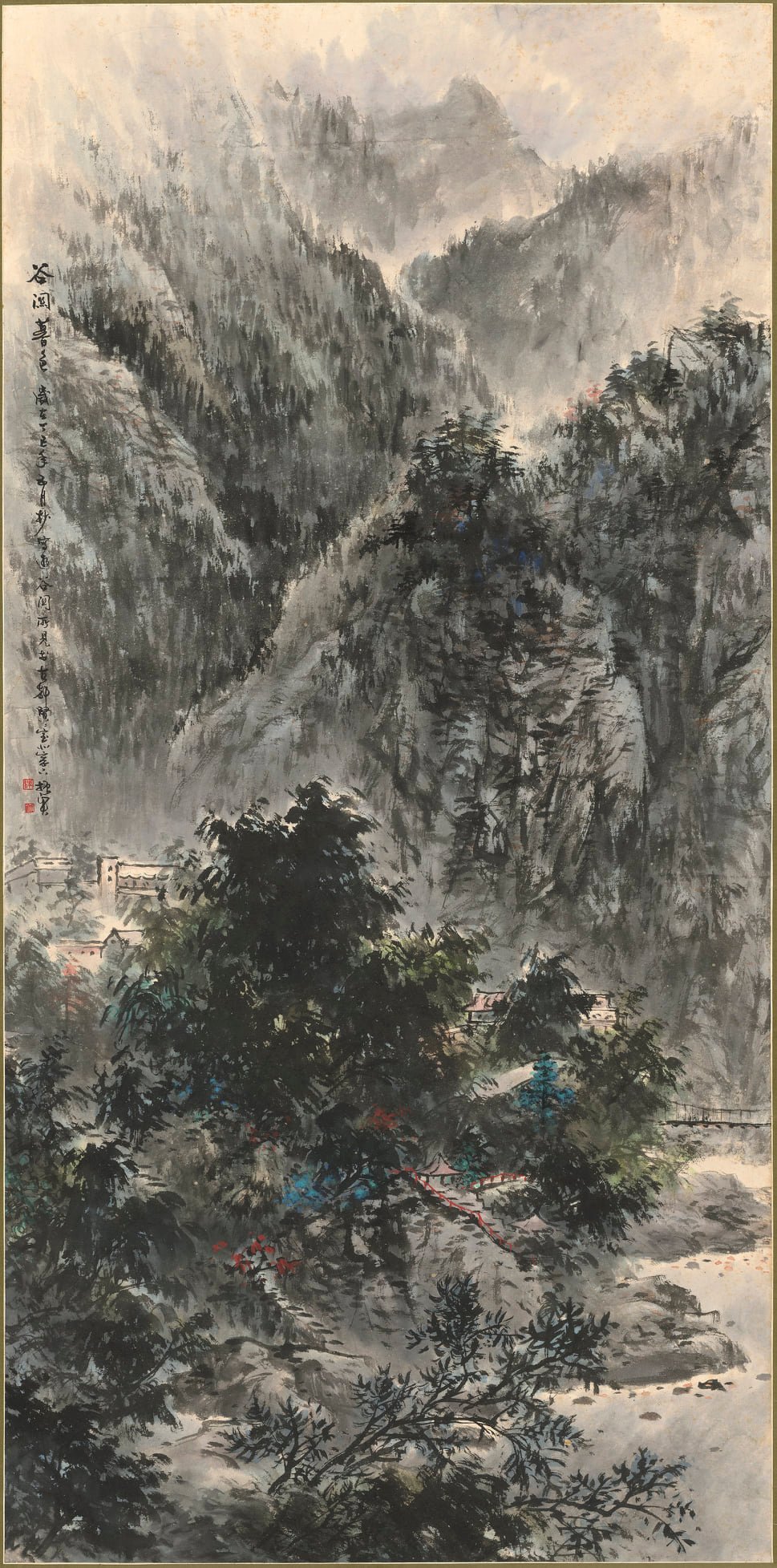 圖 谷關暮色182x91cm1977 海峽畫報 提供