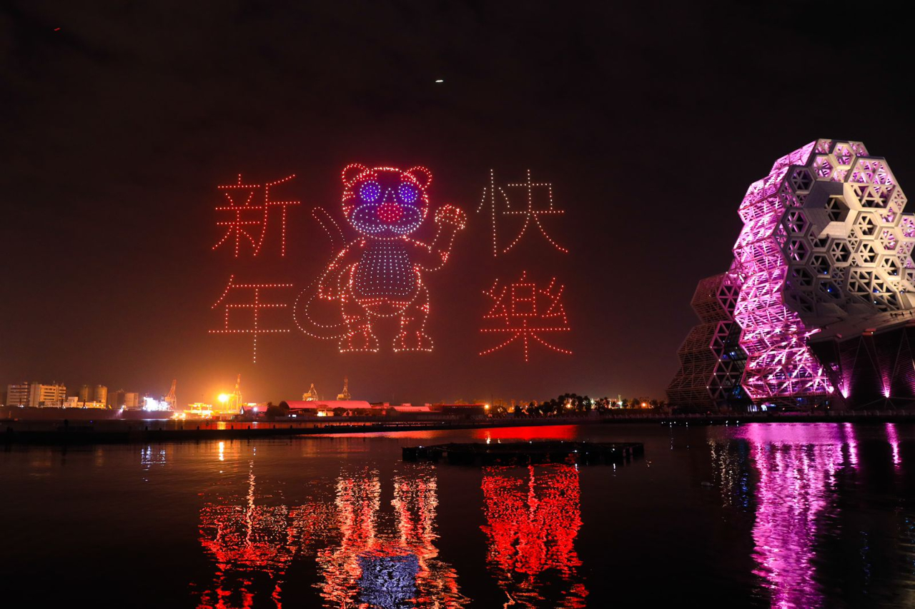 圖 高雄燈會 無人機展演 (圖片來源/高市府文化局)