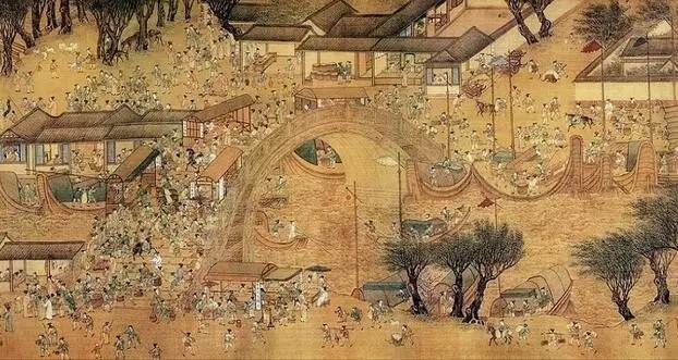 明 仇英《清明上河圖》 現藏遼寧省博物館