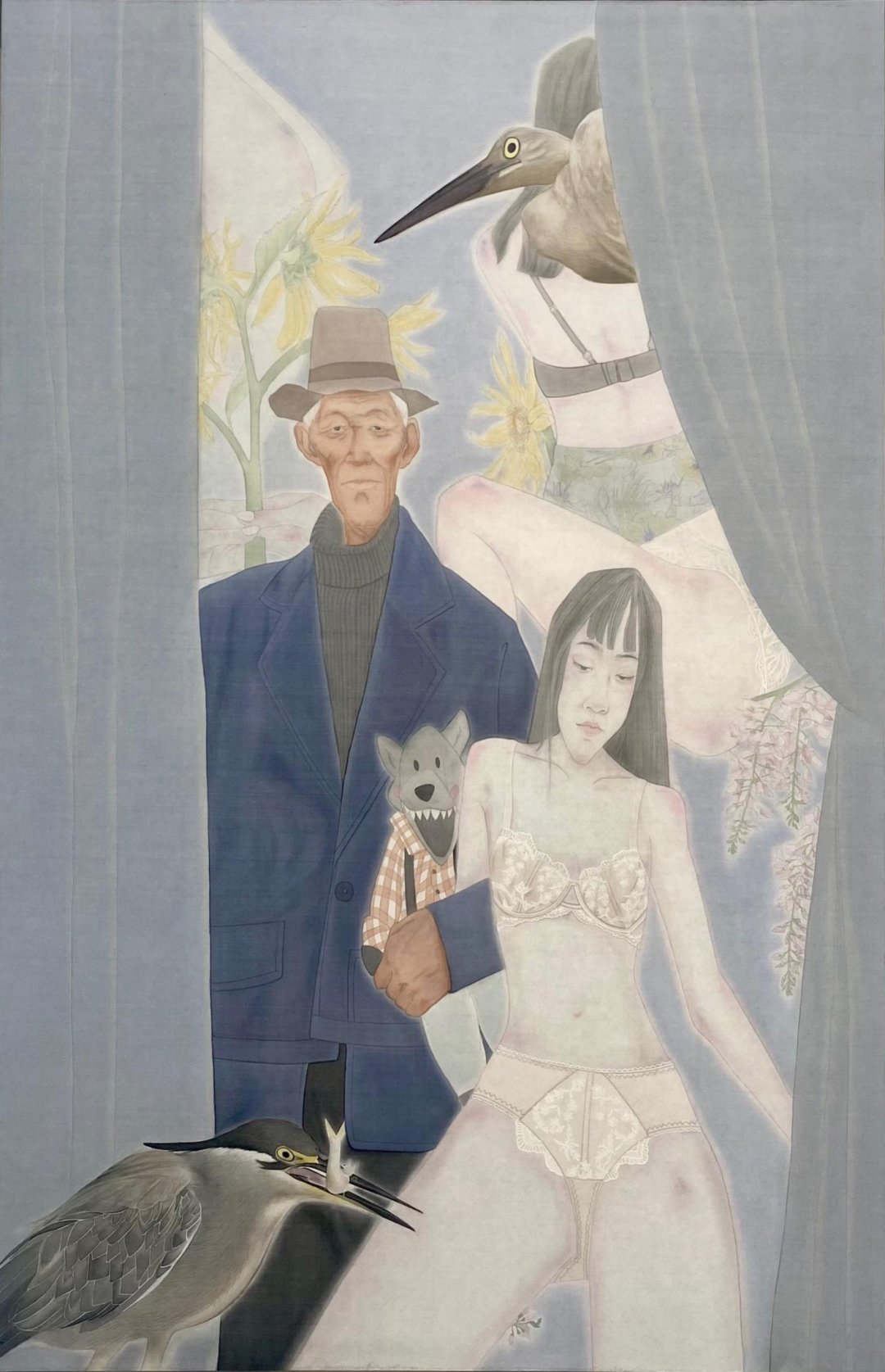 圖 青逸雅集提供 去腐生肌2 / 絹本設色 / 160*120cm / ¥20,000