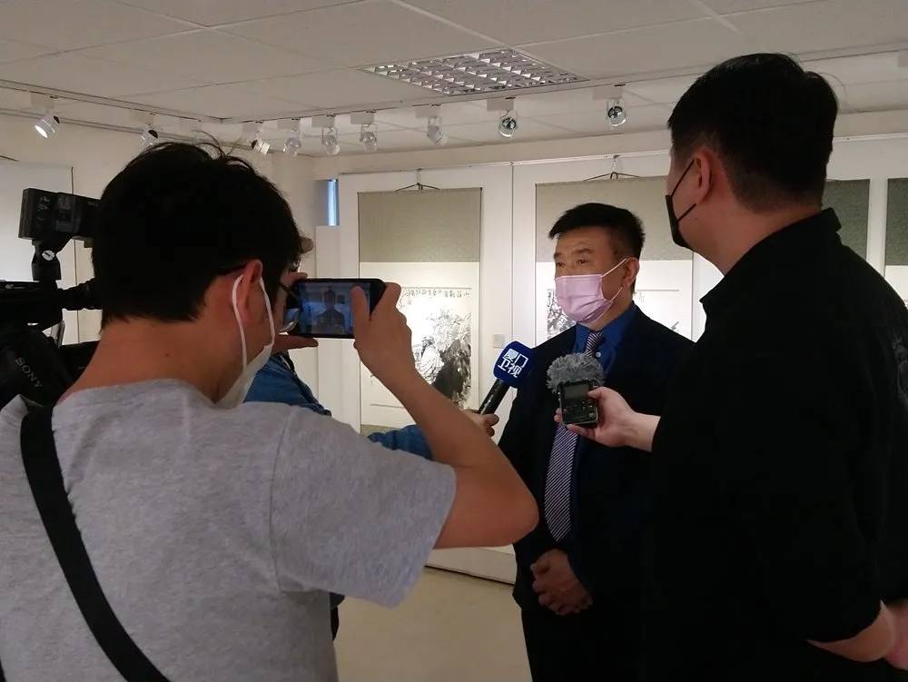 台北市記者公會理事長郭慶璋接受媒體專訪