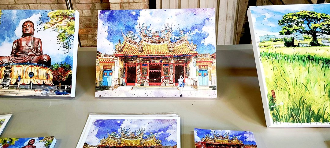 圖 邱浡洧老師 用藝術走讀乙未系列 插畫 許慎之 拍攝