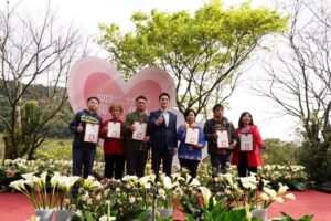海芋地景花藝打卡點供大家拍照打卡 圖片來源：臺北市政府秘書處媒體事務組