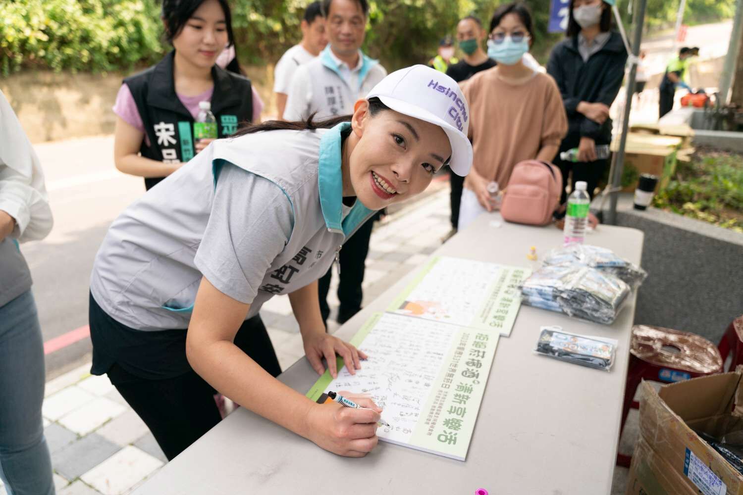戒菸、無菸健走活動 高虹安揮汗同行