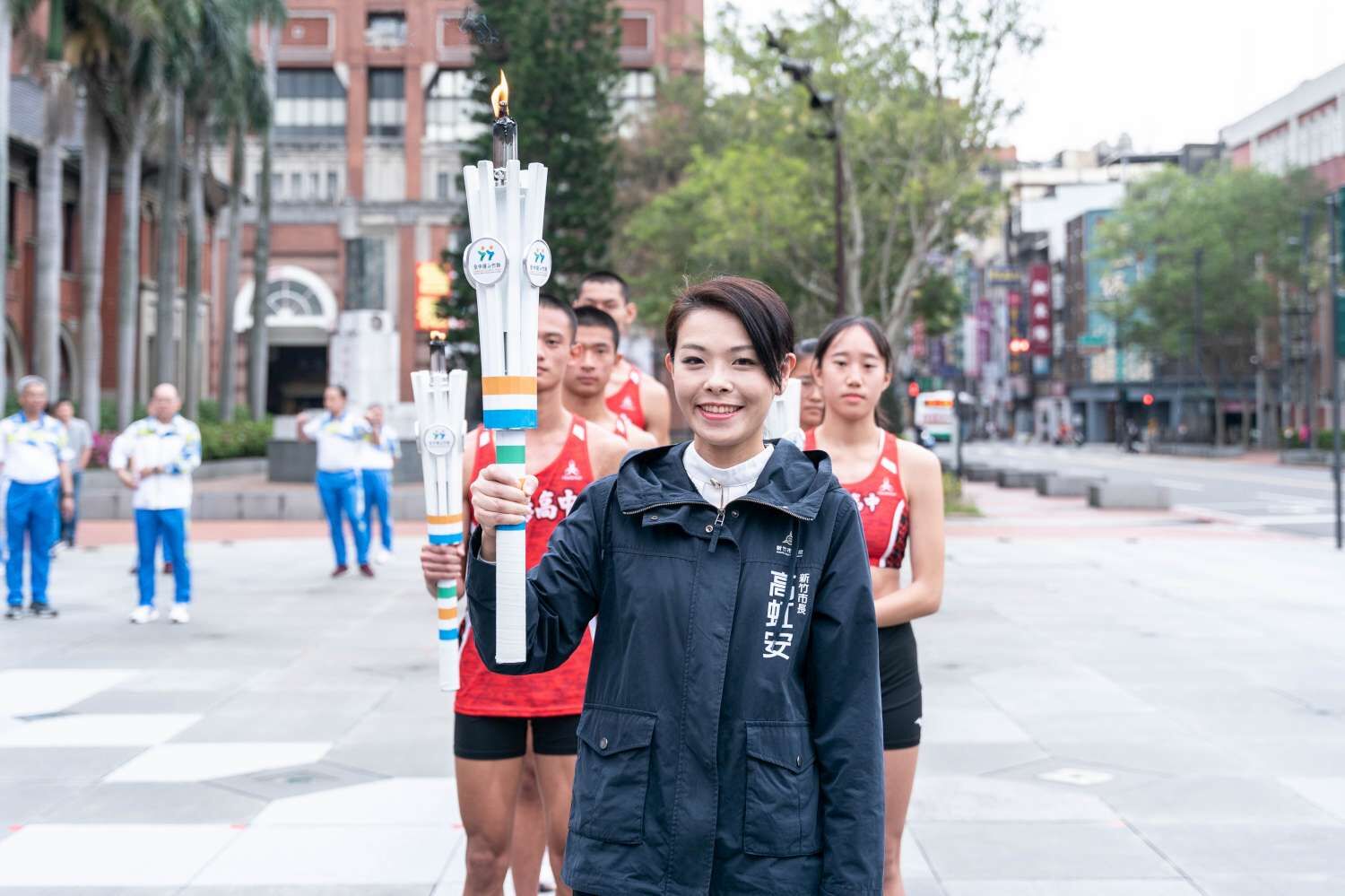 112年全中運聖火抵竹市！高虹安:期勉選手再創佳績