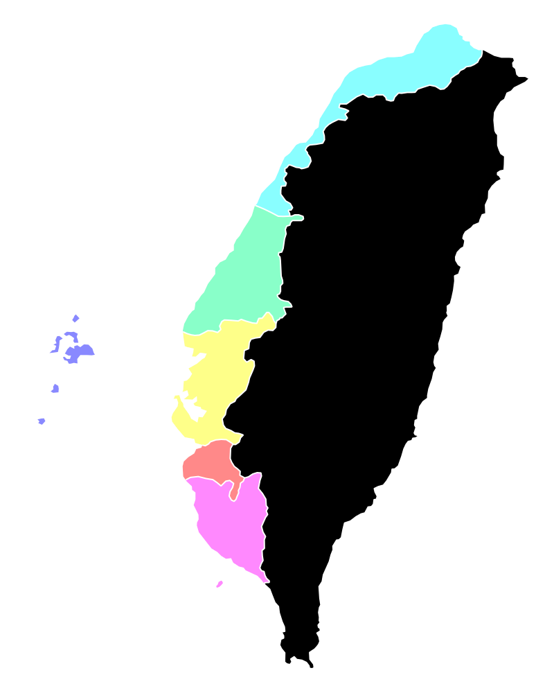 圖 原台灣台北府淡水廳區域圖 維基百科原圖
